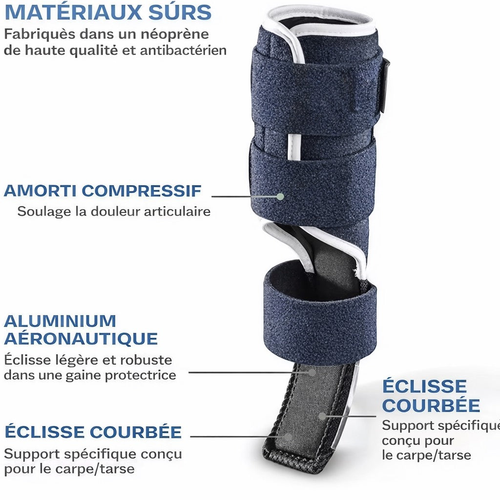 Attelle de Patte Avant pour Chien – Soutien du Carpe & Hyperextension (Blessure / Arthrose / Récupération)